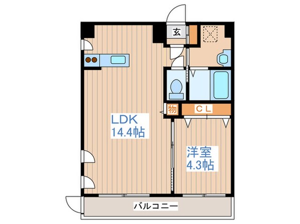 ラフレ平岸の物件間取画像